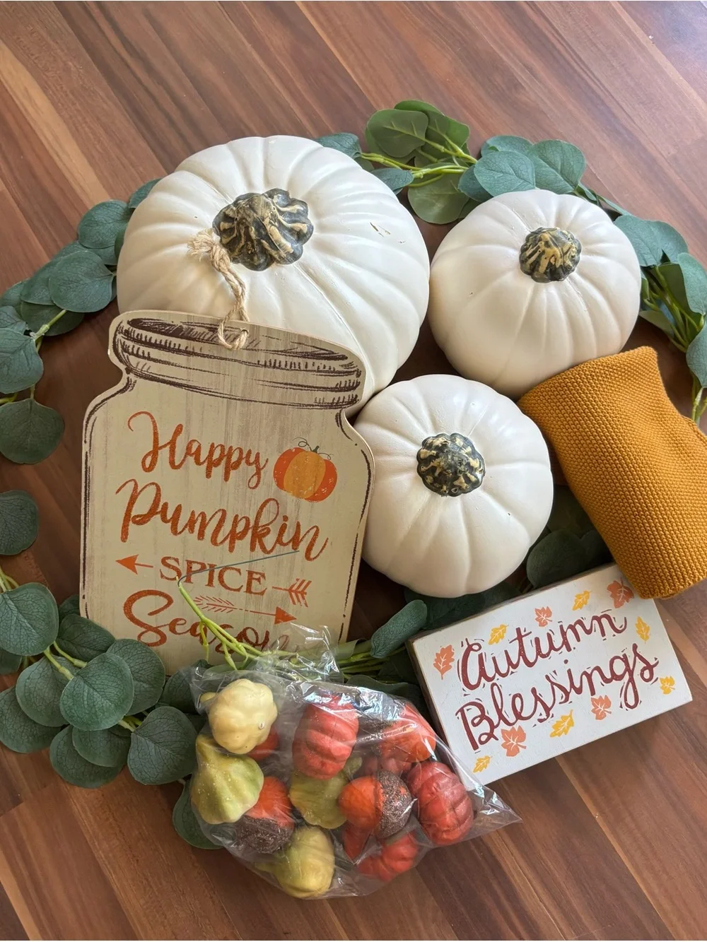Fall Decor bundle Pumpkin Set with Autumn Signs - Home Party Supplies